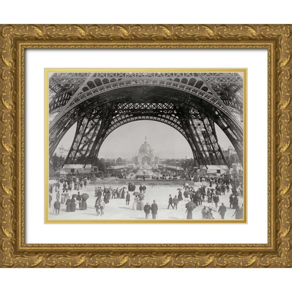 Harbick, N. 18x15 Gold Ornate Wood Framed with Double Matting Museum Art Print Titled - Vintage Paris II