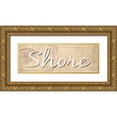 thumbnail image 1 of Harbick, N 18x9 Gold Ornate Wood Framed with Double Matting Museum Art Print Titled - Shore, 1 of 4