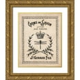 thumbnail image 1 of Harbick, N 20x24 Gold Ornate Wood Framed with Double Matting Museum Art Print Titled - Hotel Bath II, 1 of 4