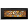 thumbnail image 1 of Harbick, N 24x11 Black Modern Framed Museum Art Print Titled - Laundry Symbols Panel I, 1 of 5