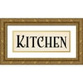 thumbnail image 1 of Harbick, N 32x14 Gold Ornate Wood Framed with Double Matting Museum Art Print Titled - Kitchen I, 1 of 4