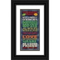 thumbnail image 1 of Harbick, N. 9x14 Black Ornate Wood Framed with Double Matting Museum Art Print Titled - Superhero Rules Panel, 1 of 4
