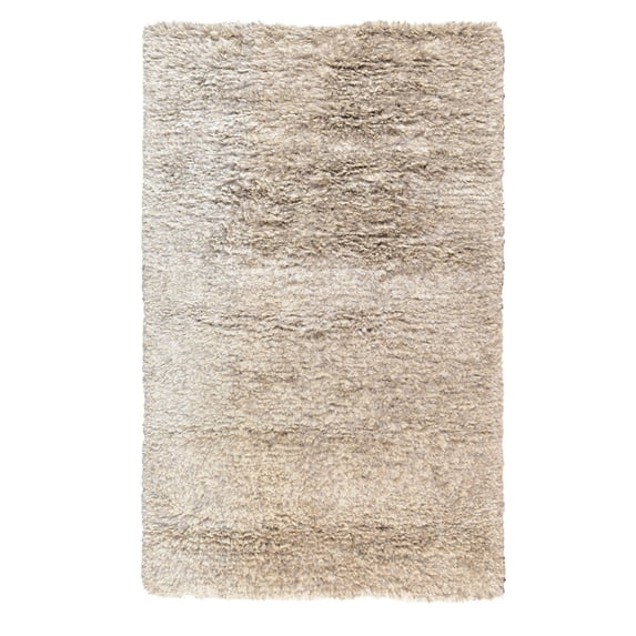 Harbinger 2 x 3 Shag Area Rug, Handwoven Eco Friendly Blend, Light Gray