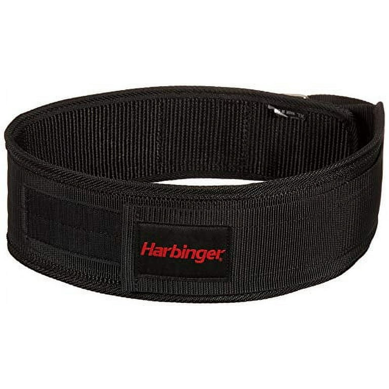 Harbinger 360890 4 Inch Nylon Weightlifting Belt Medium Black