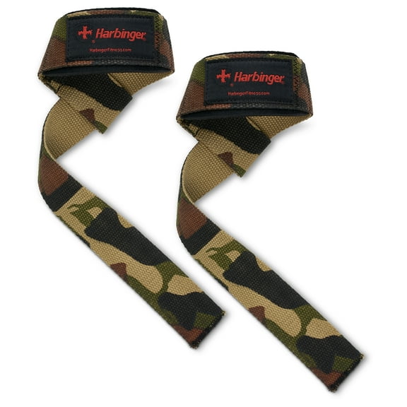 Harbinger Anti Slip Cotton Green Weight Lifting Straps