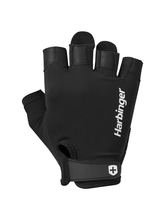 Anti Slip Unisex Leather Black Weight Lifting Gloves, XL
