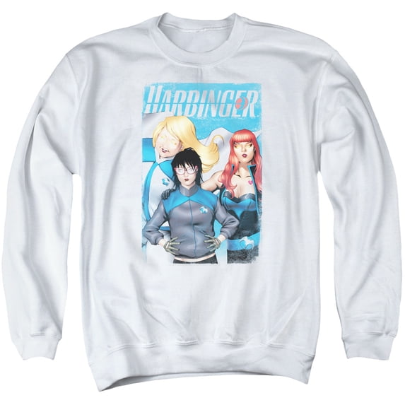 Harbinger Gals Adult Crewneck Sweatshirt White