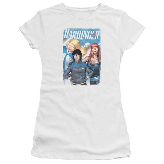 Harbinger Gals S/S Junior Women's T-Shirt Sheer White