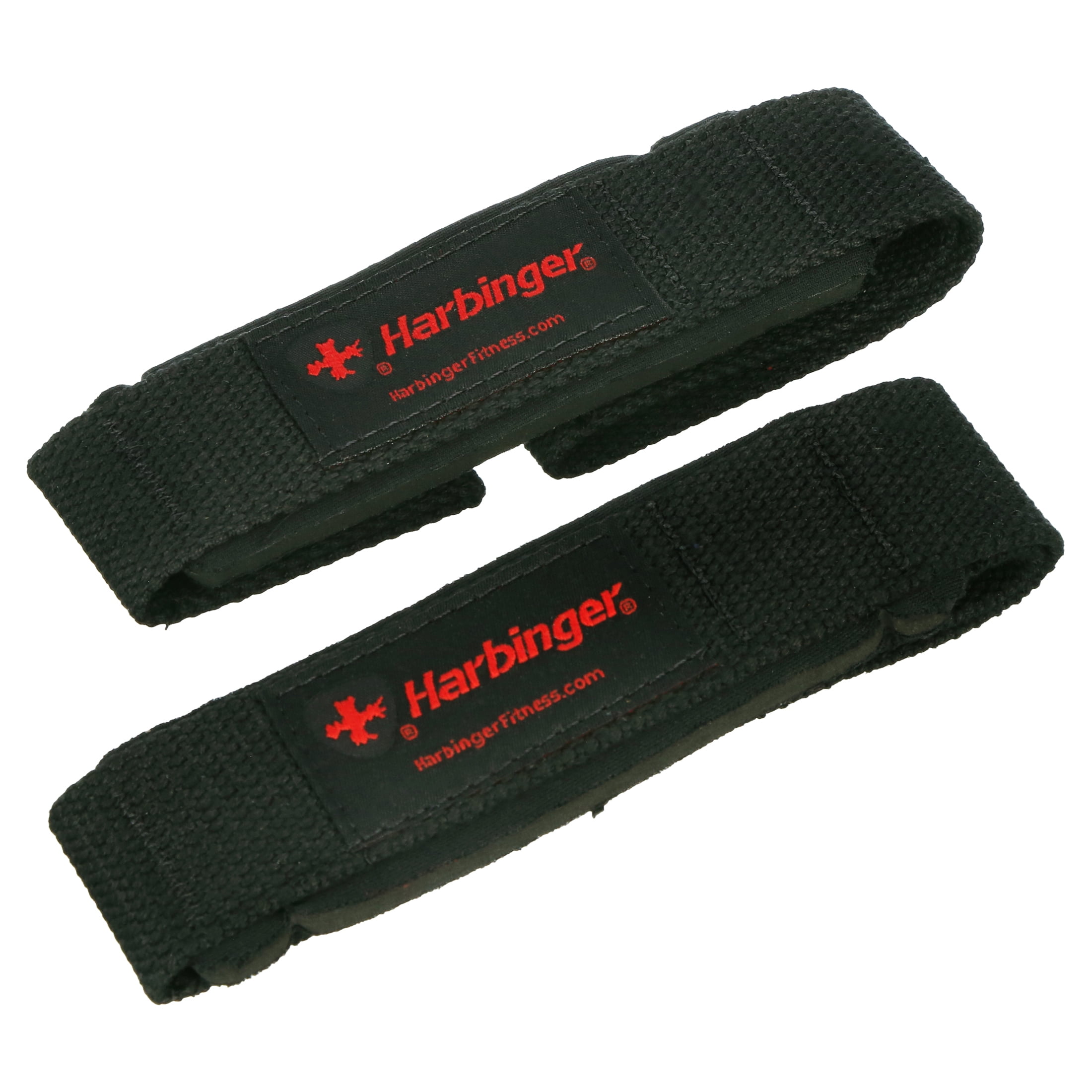Harbinger Padded Cotton Weightlifting Support Straps Black Harbinger Padded Cotton Weightlifting Support Straps Black