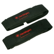 Harbinger Padded Cotton Weightlifting Support Straps Black, 21.5