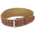 thumbnail image 1 of Harbinger Padded Leather Belt Unisex 4" Brown S, 1 of 8