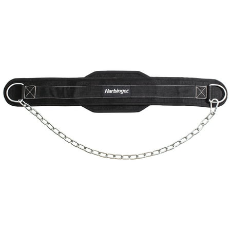 Harbinger Polypropylene Weightlifting Dip Belt with 30 inch Steel Chain