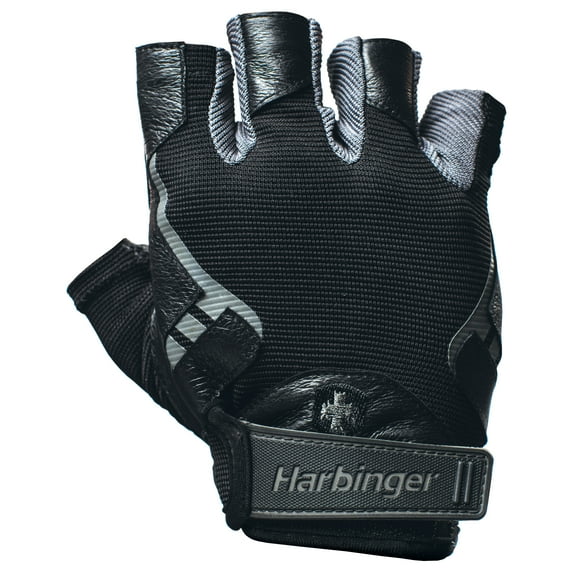 Harbinger Pro Non-Wristwrap Weightlifting Gloves with Vented Cushioned Leather Palm (Pair), X-Large