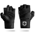 thumbnail image 1 of Harbinger Men's Pro Wrist Wrap Gloves 3.0 - Black - Small, 1 of 4
