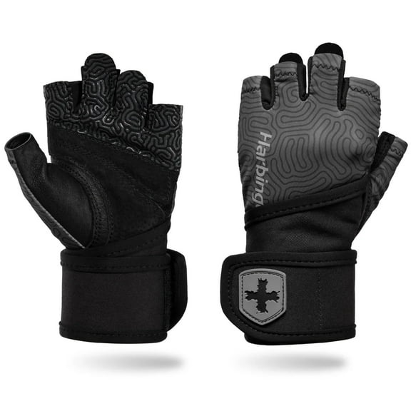 Harbinger Pro Wristwrap Gloves 3.0 Womens Carbon