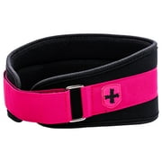 Harbinger Women's Nylon Weightlifting Belt with Flexible Ultralight Foam Core, 5-Inch, Pink, X-Small