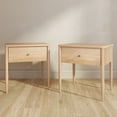 thumbnail image 1 of Harbor 1 Drawer Nightstand (2 Pack), Blonde, 1 of 8