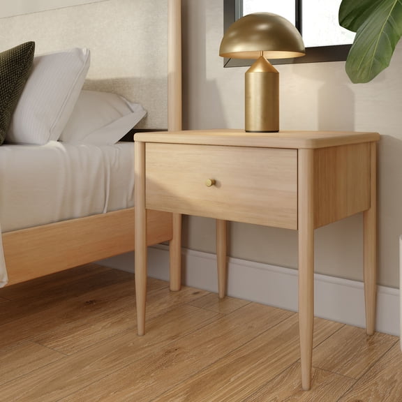 Harbor 1 Drawer Nightstand, Blonde