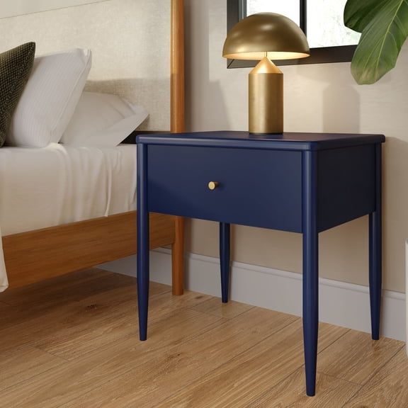 Harbor 1 Drawer Nightstand, Blue