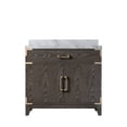 thumbnail image 1 of Harbor 36 in W x 22 in D Brown Oak Single Bath Vanity and Carrara Marble Top, 1 of 7