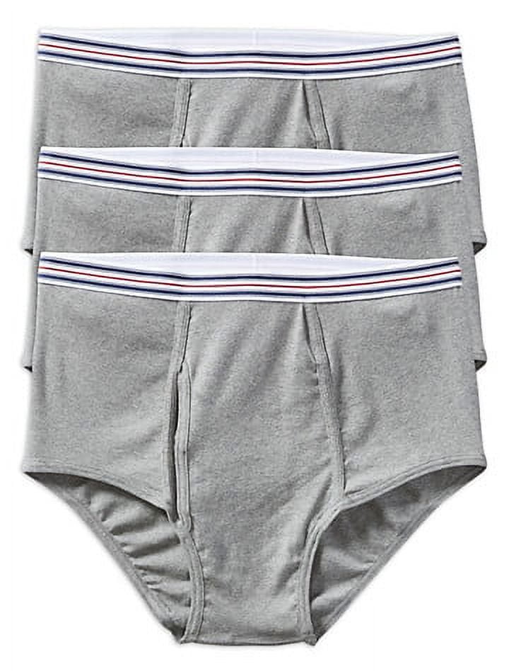 Harbor Bay by DXL Big and Tall Men s Color Briefs Grey 3XL Pack