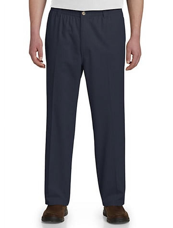 Mens elastic waist pants big best sale and tall