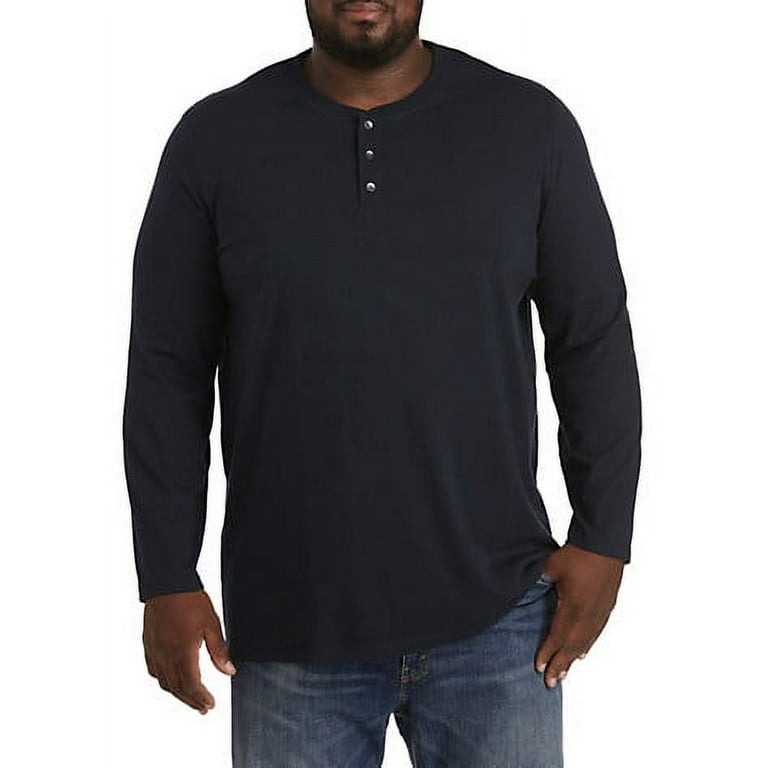 Harbor Bay by DXL Big and Tall Men's Long-Sleeve Wicking Henley