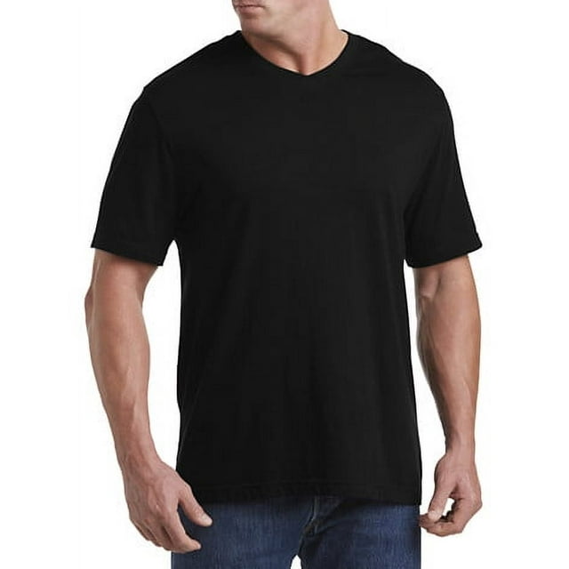 Harbor Bay by DXL Big and Tall Men's Wicking Jersey V-Neck Tee Shirt ...