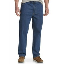 Harbor Bay by DXL Men's Big and Tall  Big and Tall Men's Athletic-Fit Jeans, Dark Wash, 44W X 32L Dark Wash x