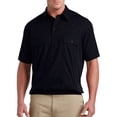 thumbnail image 1 of Harbor Bay by DXL Big and Tall Men's Banded-Hem Polo Shirt, Navy, 4X-Tall, 1 of 5