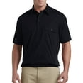 thumbnail image 1 of Harbor Bay by DXL Big and Tall Men's Banded-Hem Polo Shirt, Navy, 6XL, 1 of 5