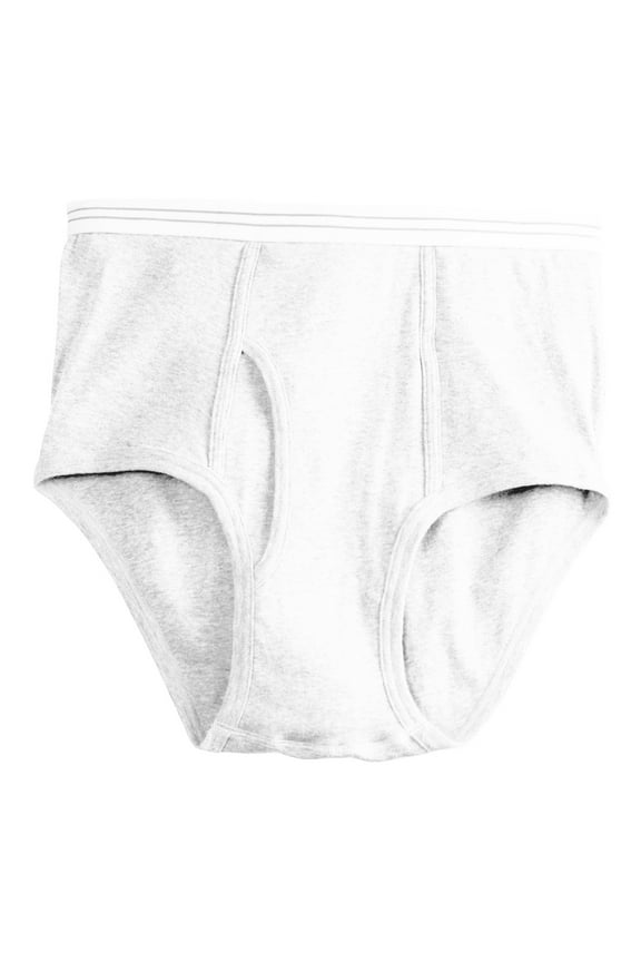 by DXL Big and Tall Men's Briefs, White, 1XL, Pack of 3
