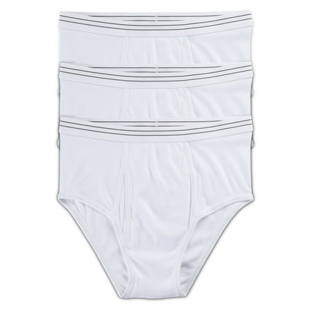 Harbor Bay by DXL Big and Tall Men's Briefs, White, 6XL, Pack of 3
