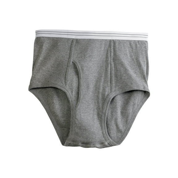 Harbor Bay by DXL Big and Tall Men's Color Briefs, Grey, 3XL, Pack of 3