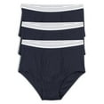 thumbnail image 1 of Harbor Bay by DXL Big and Tall Men's Color Briefs, Navy, 3XL, Pack of 3, 1 of 7