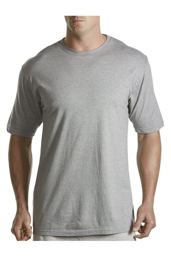 by DXL Big and Tall Men's Color Crewneck T-Shirts, Grey, 2XL, Pack of 3