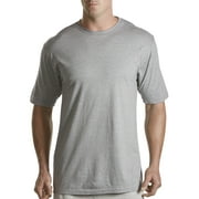 Harbor Bay by DXL Big and Tall Mens Color Crewneck T-Shirts, Grey, 4XL, Pack of 3