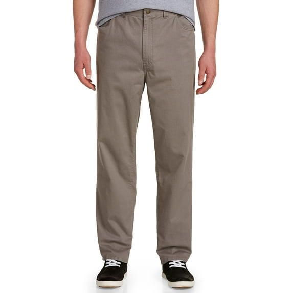Harbor Bay by DXL Men's Big and Tall Big and Tall Men's Continuous Comfort Pants, Grey, 62 X 32 62 x 32