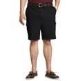 thumbnail image 1 of Harbor Bay by DXL Men's Big and Tall  Big and Tall Men's Continuous Comfort Twill Cargo Shorts, Black, 52 Long, 1 of 3