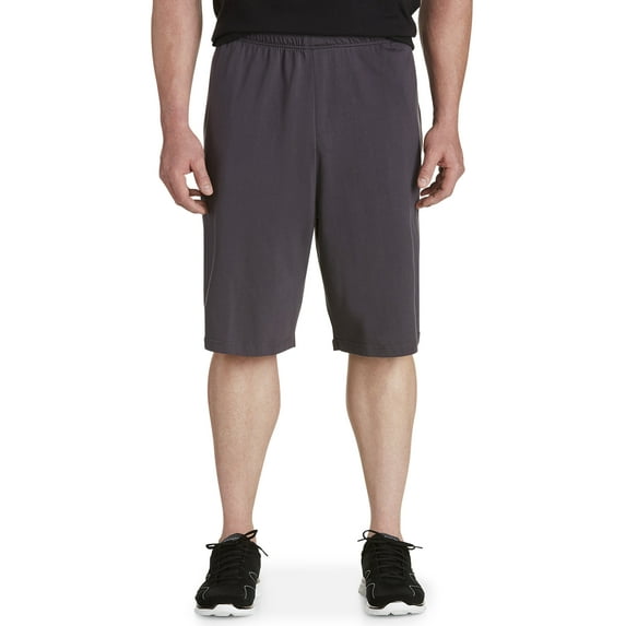 Harbor Bay by DXL Big and Tall Men's Cotton Shorts, Grey, 7XL