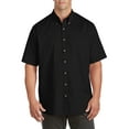 thumbnail image 1 of Harbor Bay by DXL Big and Tall Men's Easy-Care Solid Sport Shirt, Black, 6XLT, 1 of 5