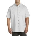 thumbnail image 1 of Harbor Bay by DXL Big and Tall Men's Easy-Care Solid Sport Shirt, White, 6XL, 1 of 5
