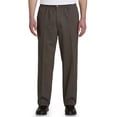 thumbnail image 1 of Harbor Bay by DXL Men's Big and Tall  Big and Tall Men's Elastic-Waist Pants, Charcoal, 4X, Regular Rise, 32 Inseam 4XL x 32, 1 of 6