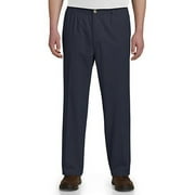 Harbor Bay by DXL Mens Big and Tall Big and Tall Mens Elastic-Waist Pants, Navy, 6X, Regular Rise, 30 Inseam 6XL x 30