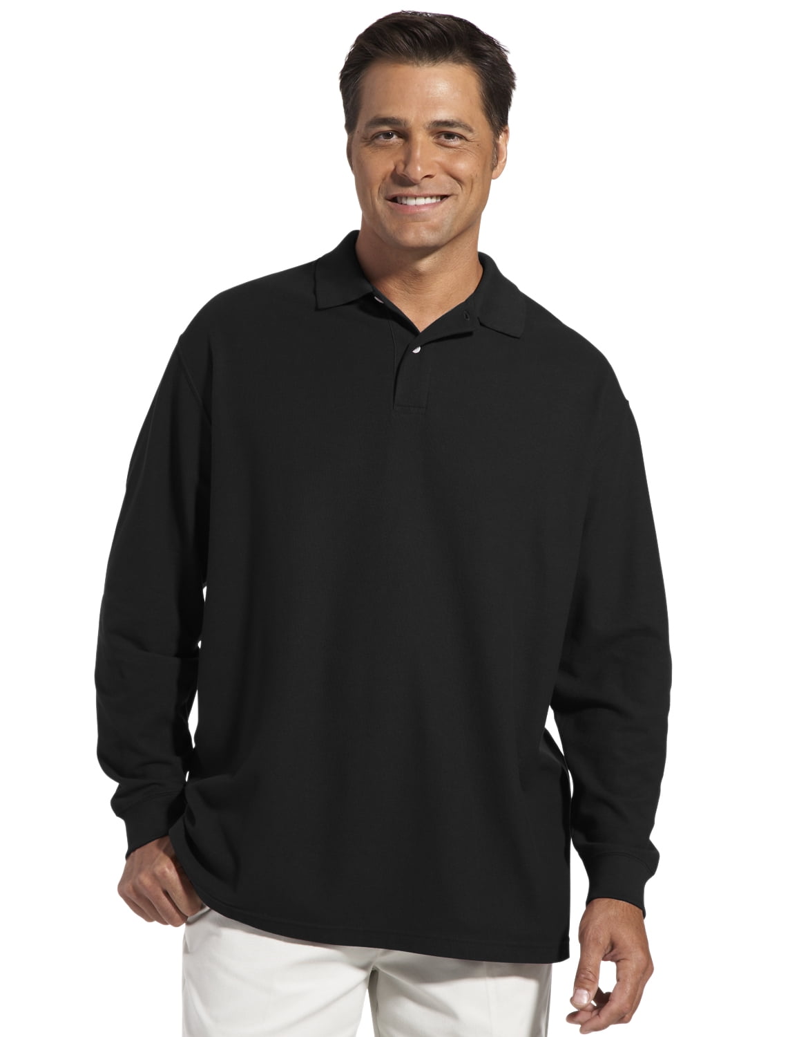 Harbor Bay Men's Big & Tall Pull-On Knit Shorts - Black, 7XL