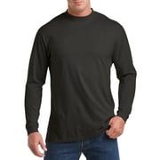 HARBOR BAY by DXL Men's Big and Tall Big and Tall Men's Moisture-Wicking Long-Sleeve Shirt, Granite Heather, 2XL Graniththr