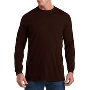HARBOR BAY by DXL Men's Big and Tall Big and Tall Men's Moisture-Wicking Long-Sleeve Shirt, Granite Heather, 6XL Graniththr