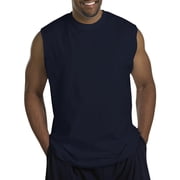 Harbor Bay by DXL Big and Tall Mens Moisture-Wicking Muscle T-Shirt, Navy, 6XL
