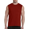 thumbnail image 1 of Harbor Bay by DXL Big and Tall Men's Moisture-Wicking Muscle T-Shirt, Red, 3XLTall, 1 of 6
