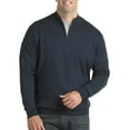 thumbnail image 1 of Harbor Bay by DXL Big and Tall Men's Quarter-Zip Pullover Sweater, Navy, 2XL, 1 of 6
